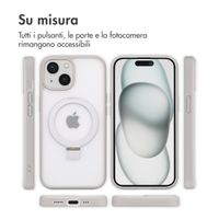 Accezz Cover con anello e supporto con MagSafe Apple iPhone 15 - Grigio
