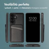 imoshion Cover Posteriore con Porta Carte e supporto Samsung Galaxy S26 Plus - Nero