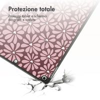 imoshion Cover Trifold Design Apple iPad 9 (2021) 10.2 pollici / iPad 8 (2020) 10.2 pollici / iPad 7 (2019) 10.2 pollici - Bloom Love Blush