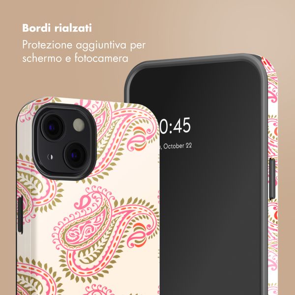 Selencia Cover posteriore Vivid con MagSafe Apple iPhone 13 - Paisley Blush