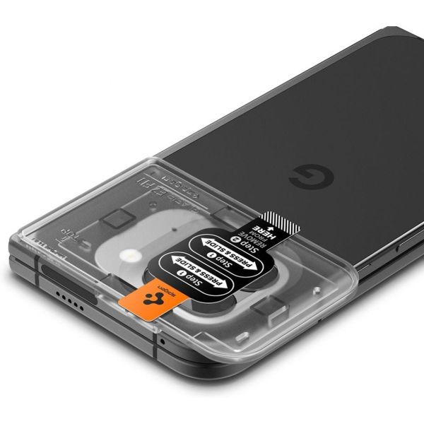 Spigen Optik Pro EZ Fit Lens Protector - Protezione lente fotocamera (confezione da 2) per Google Pixel 9 Pro Fold
