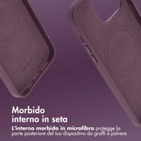 Accezz Cover in Pelle con MagSafe Apple iPhone 14 Pro Max - Heath Purple
