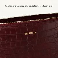 Selencia Cover per laptop Croco 15-16 pollici - Burgundy