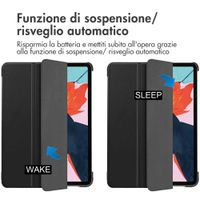 imoshion Cover a libro Trifold Apple iPad Air 11 pollici (2026) M4 / (2025) M3 / (2024) M2 / Air 5 (2022) / Air 4 (2020) - Nero