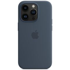 Apple Cover Posteriore in Silicone con MagSafe Apple iPhone 14 Pro - Storm Blue