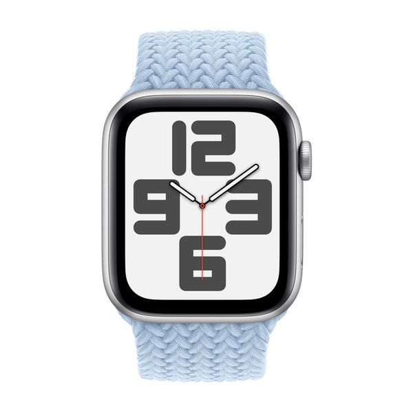Apple Cinturino Solo intrecciato Apple Watch | 38/40/41/42 mm - Taglia 4 - Light Blue