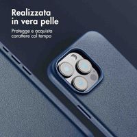 Accezz Cover in Pelle con MagSafe Apple iPhone 16 Pro Max - Nightfall Blue