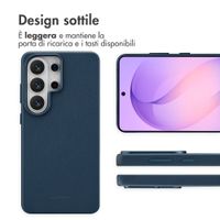 Accezz Cover in Pelle con MagSafe Samsung Galaxy S26 Ultra - Nightfall Blue