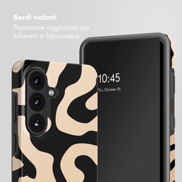 Selencia Cover posteriore Vivid con MagSafe Samsung Galaxy S26 Plus - Art Wave Black