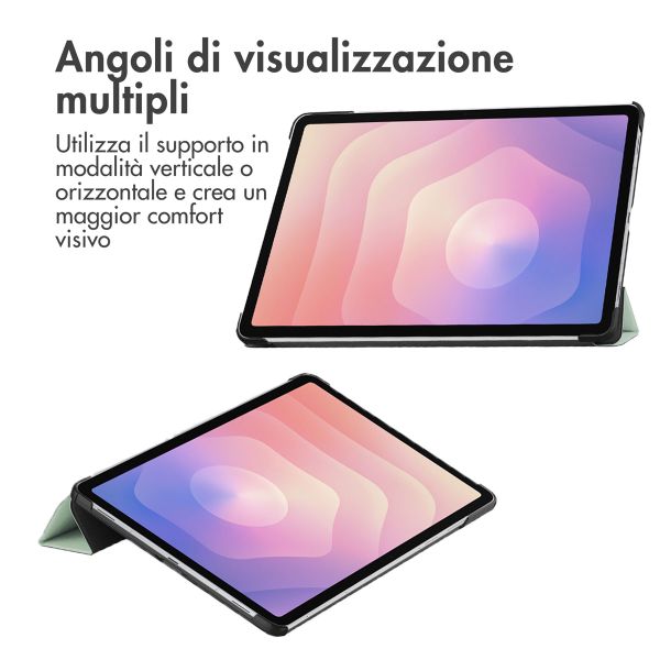 imoshion Cover a libro Trifold Samsung Galaxy Tab S11 - Verde chiaro