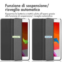 imoshion Cover a libro Trifold Apple iPad 9 (2021) 10.2 pollici / iPad 8 (2020) 10.2 pollici / iPad 7 (2019) 10.2 pollici - Nero