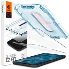 Spigen Vetro temperato GLAStR EZ Fit, confezione da 2 + Applicatore Apple iPhone 12 (Pro)