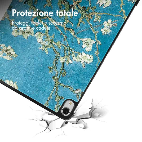 imoshion Cover Trifold Design Apple iPad Air 13 pollici (2026) M4 / (2025) M3 / (2024) M2 - Green Plant