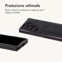 imoshion Cover posteriore MagSafe in pelle sintetica con portacarte Samsung Galaxy Z Fold 8 Ultra - Nero