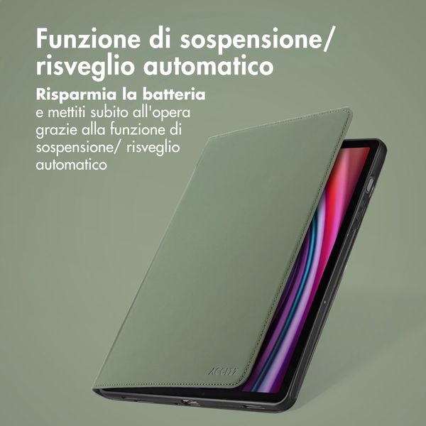 Accezz Cover Tablet Classica Samsung Galaxy Tab S10 Plus / Tab S9 FE Plus / Tab S9 Plus - Verde