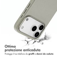 Accezz Cover in Pelle con MagSafe Apple iPhone 18 Pro / 17 Pro - Light Grey