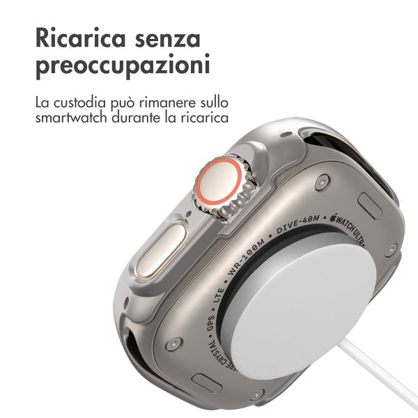 imoshion Cover rigida integrale Apple Watch Ultra / Ultra 2 / Ultra 3 - 49 mm - Titanium