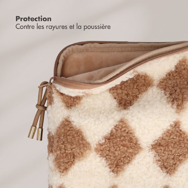Selencia Cover laptop teddy 15-16 pollici - Checks