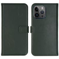 Selencia Cover a libro in vera pelle Apple iPhone 15 Pro Max - Verde