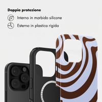 Selencia Cover posteriore Vivid con MagSafe Apple iPhone 16 Pro Max - Dream Swirl Chocolate