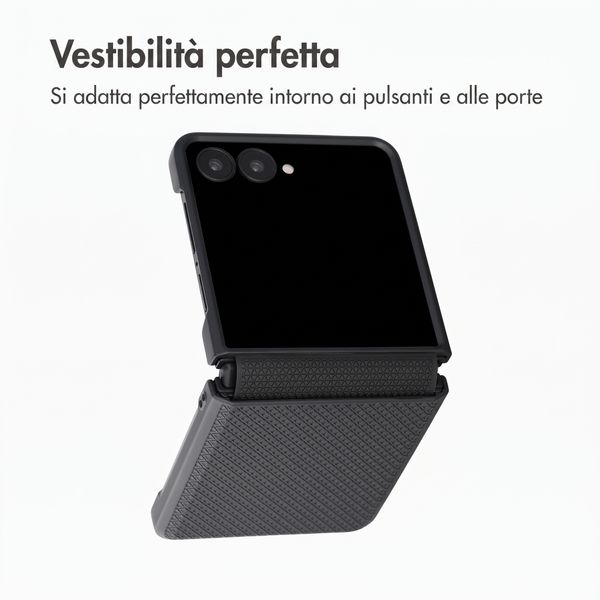 Accezz Cover Grid Samsung Galaxy Z Flip 8 - Nero