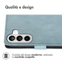 imoshion Cover a libro di Lusso Samsung Galaxy S26 - Azzurro