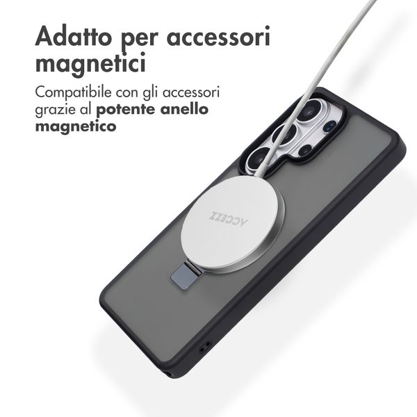 Accezz Cover con anello e supporto con MagSafe Samsung Galaxy S26 Ultra - Nero