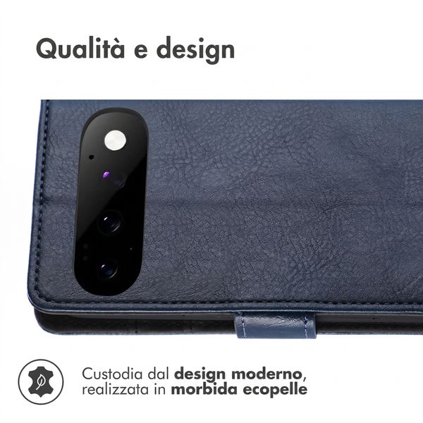 imoshion Cover a libro di Lusso Google Pixel 11 - Blu scuro