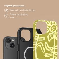 Selencia Cover posteriore Vivid con MagSafe Apple iPhone 14 - Chalky Bloom