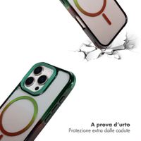 Selencia Cover MagSafe Gradient Apple iPhone 16 Pro - Verde / Marrone