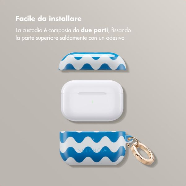 Selencia Cover Vivid  Apple Airpods Pro - Wave Vibes Classic Blue