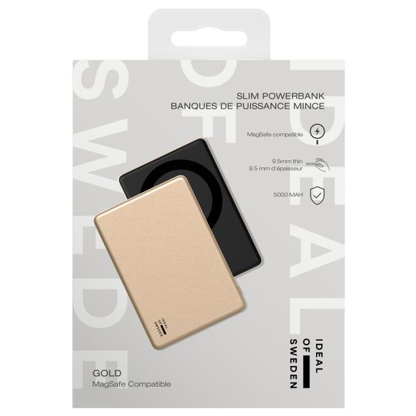 iDeal of Sweden MagSafe Powerbank Slim 5.000 mAh - Powerbank wireless - Gold