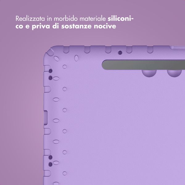 imoshion Cover Posteriore Kidsproof con Maniglia Samsung Galaxy Tab S11 / S9 11.0 pollici / S10 Lite / S10 FE / S9 FE 10.9 pollici - Lilla