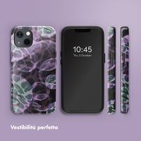 Selencia Cover posteriore Vivid con MagSafe Apple iPhone 13 - Leo Bubble Green