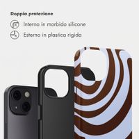 Selencia Cover Posteriore Vivid Apple iPhone 13 - Dream Swirl Chocolate