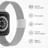 imoshion Cinturino sottile Milanese Apple Watch | 38/40/41/42 mm - Argento