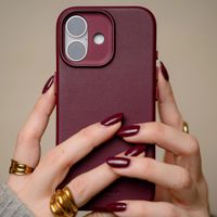 Decoded Cover Posteriore in Pelle MagSafe Apple iPhone 17 - Burgundy
