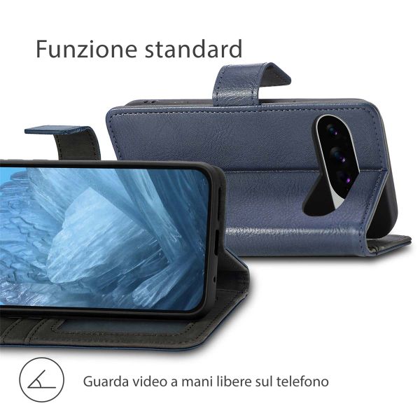 imoshion Cover a libro di Lusso Google Pixel 10 / 10 Pro - Blu scuro