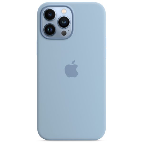Apple Cover Posteriore in Silicone con MagSafe Apple iPhone 13 Pro Max - Blue Fog