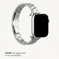 Selencia Cinturino sottile in acciaio a maglie Apple Watch | 38/40/41/42 mm - Argento