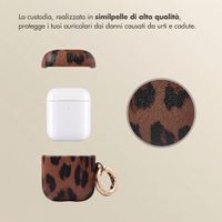 Selencia Cover Sabi stampa pantera  Apple Airpods 1 / 2 - Mocha Brown