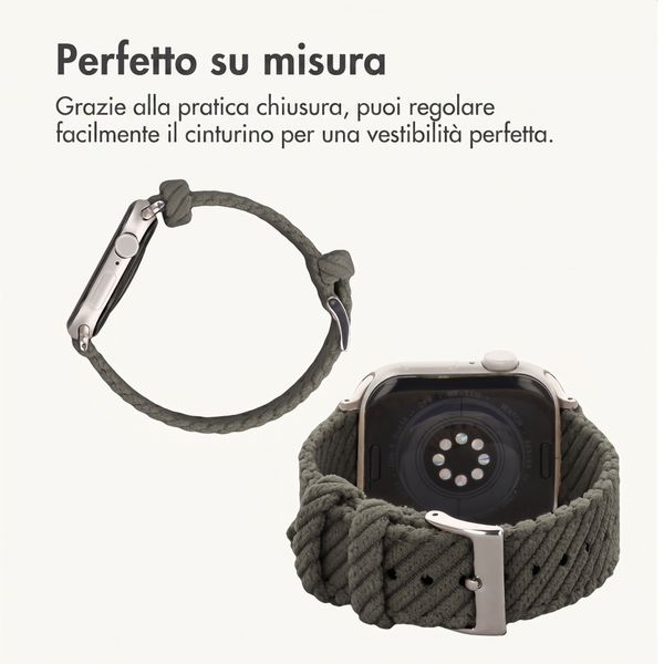 imoshion Cinturino in velluto a coste Apple Watch | 38/40/41/42 mm - Verde