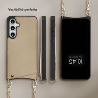 Selencia Cover per telefono Nova con cordino e portacarte Samsung Galaxy S24 FE - Beige