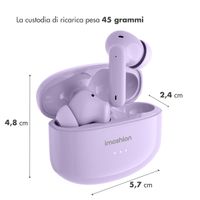 imoshion Aura Pro Auricolari in-ear wireless - Cancellazione attiva del rumore (ANC) - Lavender Lilac