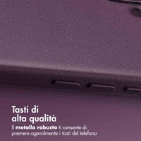 Accezz Cover in Pelle con MagSafe Apple iPhone 16 - Heath Purple