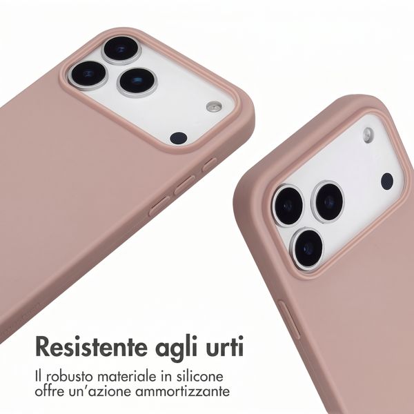 imoshion Cover in Silicone con Cordino Apple iPhone 18 Pro Max / 17 Pro Max - Sand Pink