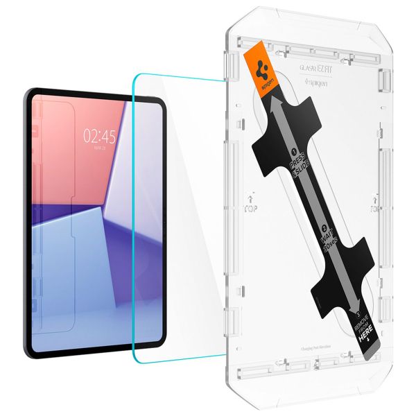 Spigen Vetro temperato GLAStR EZ Fit + Applicatore Apple iPad Pro 11 (2025) M5 / (2024) M4