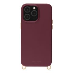 Selencia Cover posteriore Rivièra con MagSafe con ganci rimovibili Apple iPhone 13 Pro - Bold Burgundy