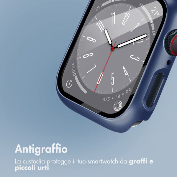 imoshion Cover rigida integrale Apple Watch 7 / 8 / 9 - 41 mm - Blu scuro
