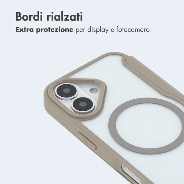 imoshion Bookcase trasparente con MagSafe Apple iPhone 17 - Beige